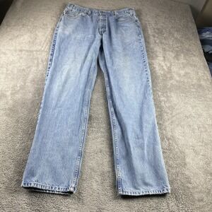 Levis 550 Relaxed Fit Jeans Mens 34x32 Blue‎ Light Wash High Rise VTG